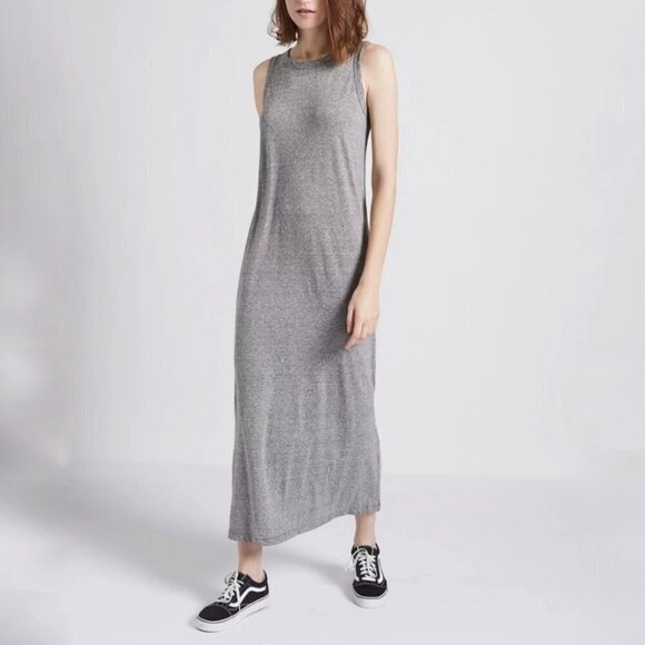 Current Elliot Gray Muscle Tank Midi T-shirt Dress Size 2 - Picture 1 of 7